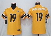 Women Nike Pittsburgh Steelers 19 Smith-schuster Vapor Untouchable Nike Gold Inverted Limited Jersey,baseball caps,new era cap wholesale,wholesale hats